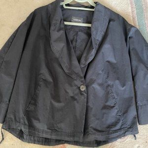 Oska Steel Gray Cotton Box Jacket Oska Size 2 U.S. 8-12 Price Drop